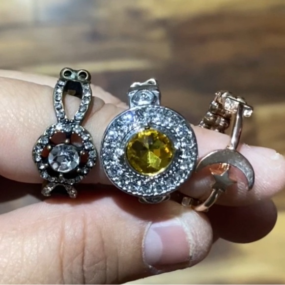 paparazzi Jewelry - Set of Three Paparazzi Rings skinny stretch band sz6-10